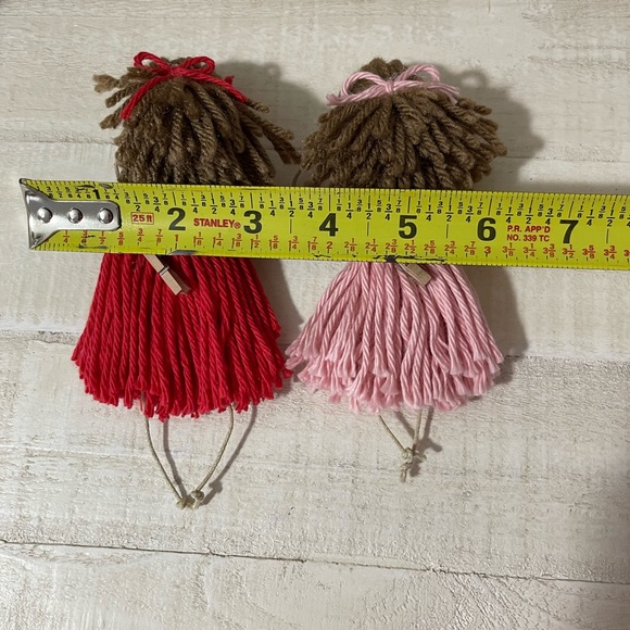 Macrame dolls set of 2 - Picture 10 of 13